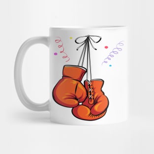 gloves boxing desigb for boxing day Mug